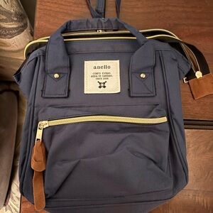 Anello Classic Navy Mini Backpack for Women - New without tags